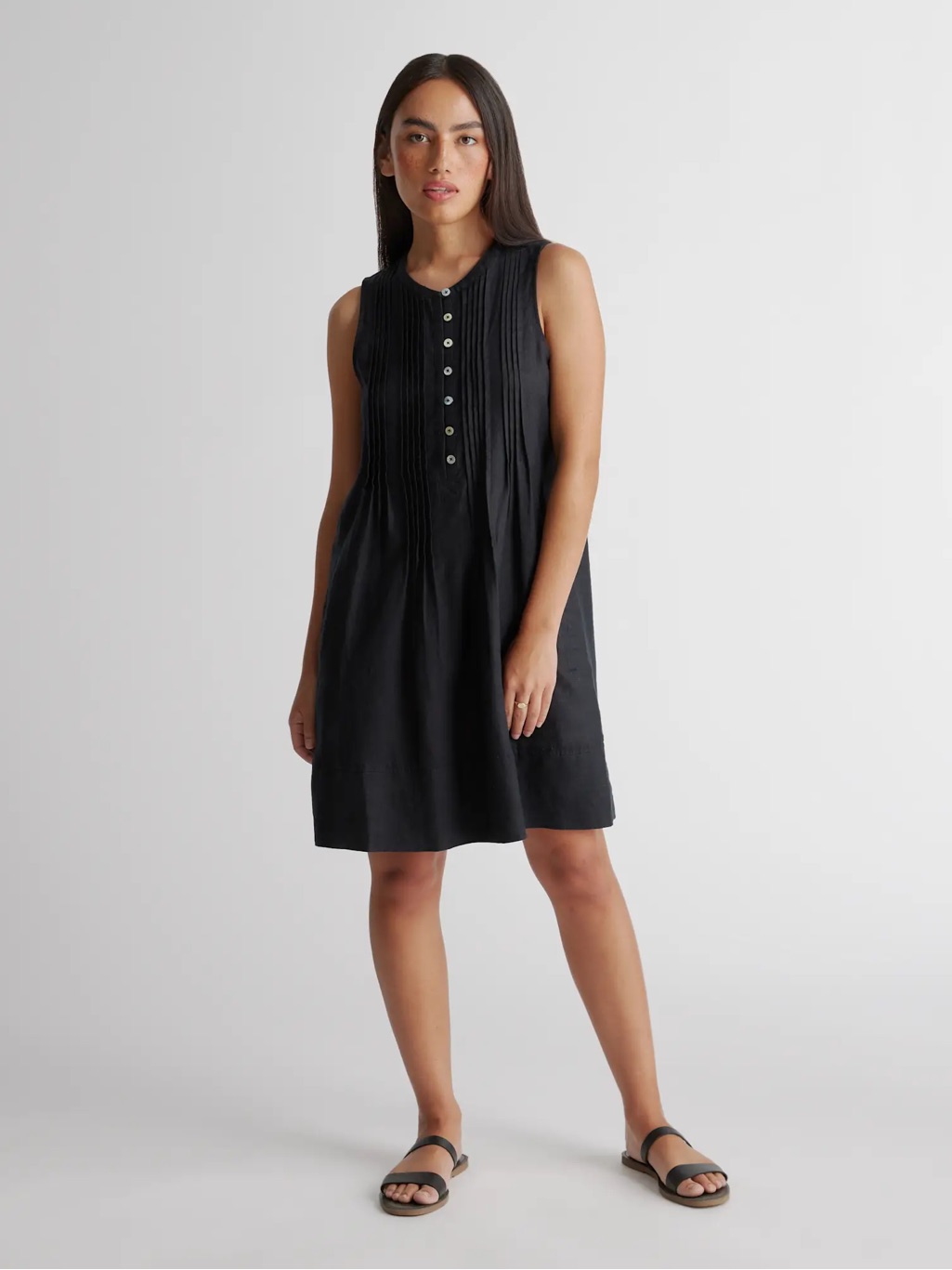 Nwt Quince 100% European Linen Swing Dress Size Xl